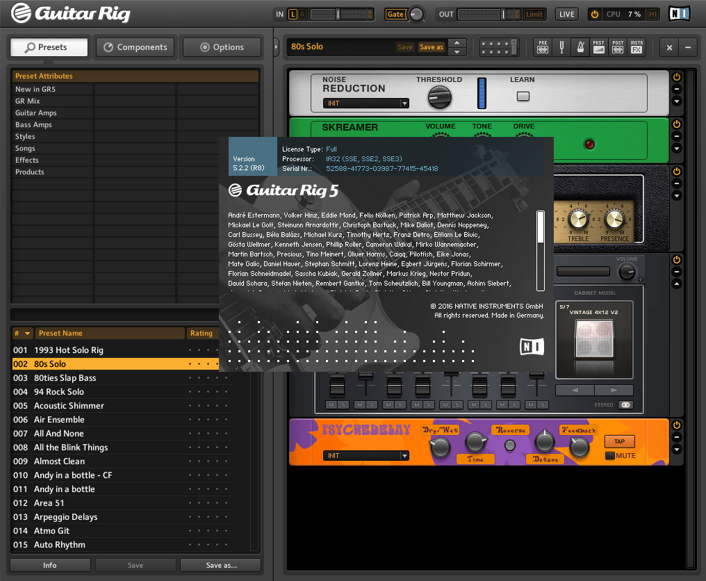 set up guitar rig 5 in logic x pro