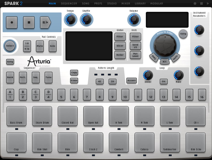 arturia spark le drum machine