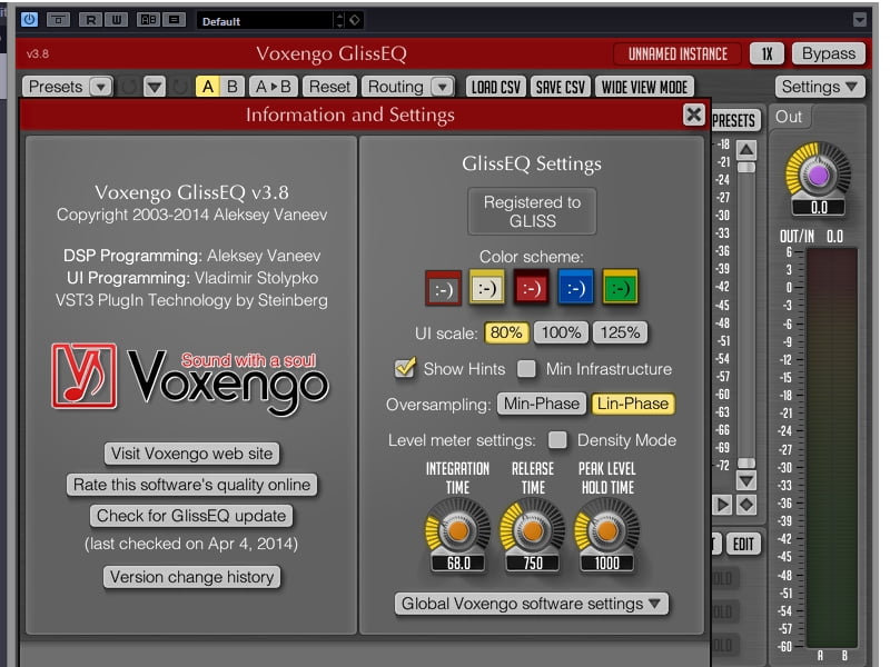 Voxengo GLISSEQ. OLDSKOOLVERB Plus (Voxengo). Vst3: Drumformer (Voxengo лого.