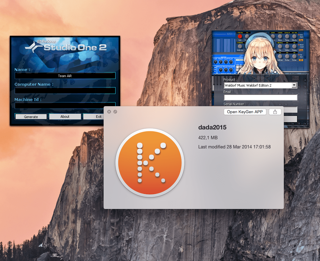 install keygen app on mac