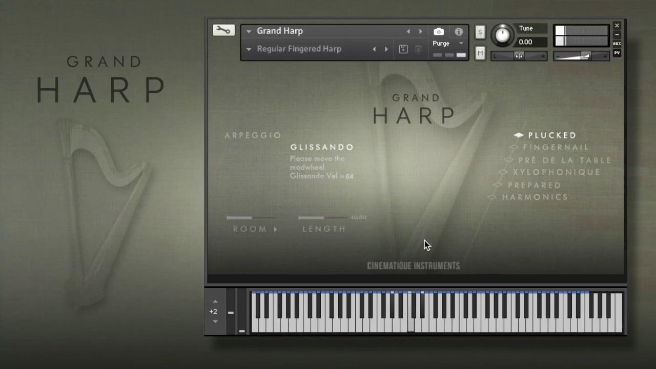 Cinematique Instruments Grand Harp (KONTAKT)