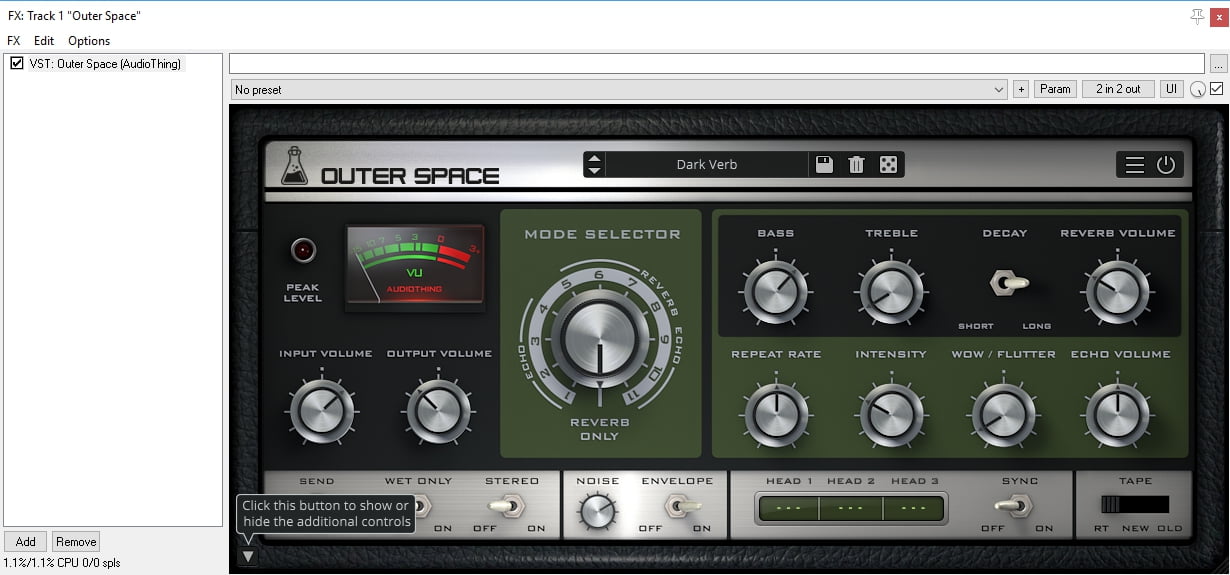 t-racks tape echo plugin