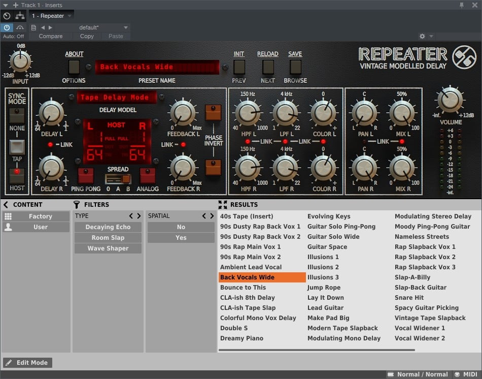 Repeater vst