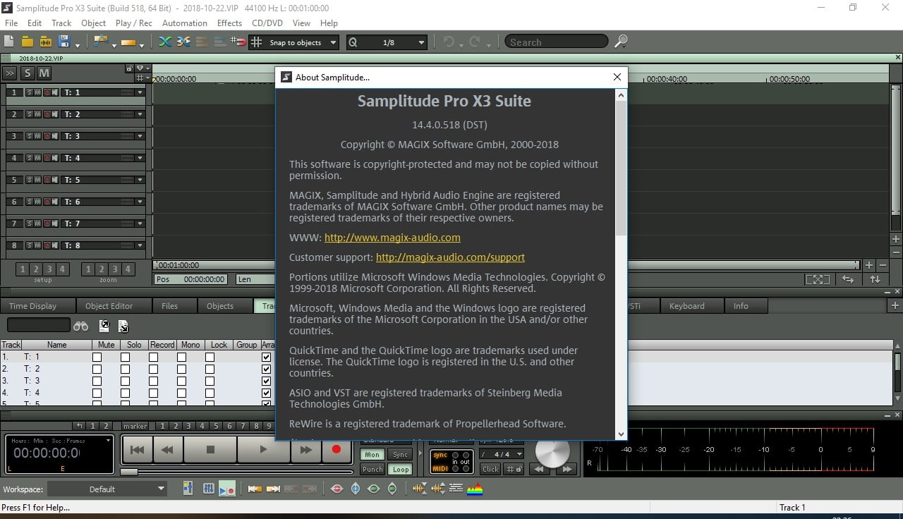 download MAGIX Samplitude Pro X8 Suite 19.0.1.23115