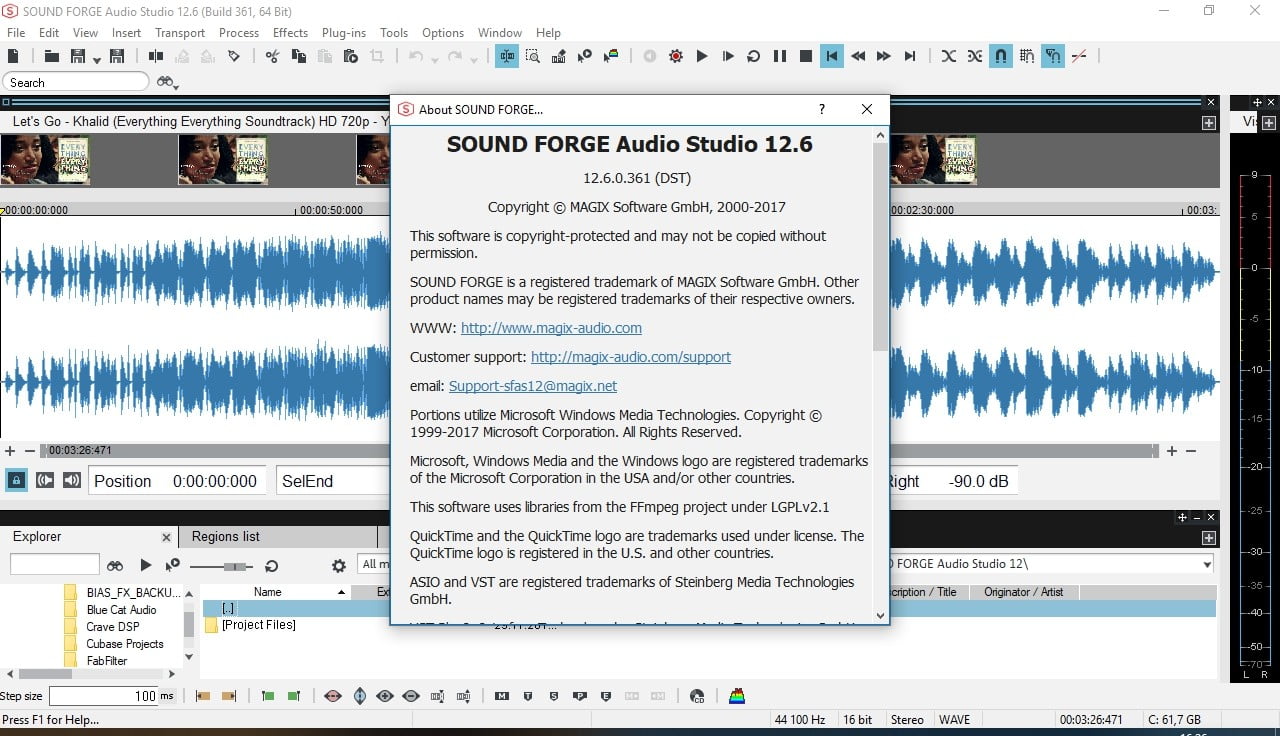 is there a sound forge audio studio for mac?