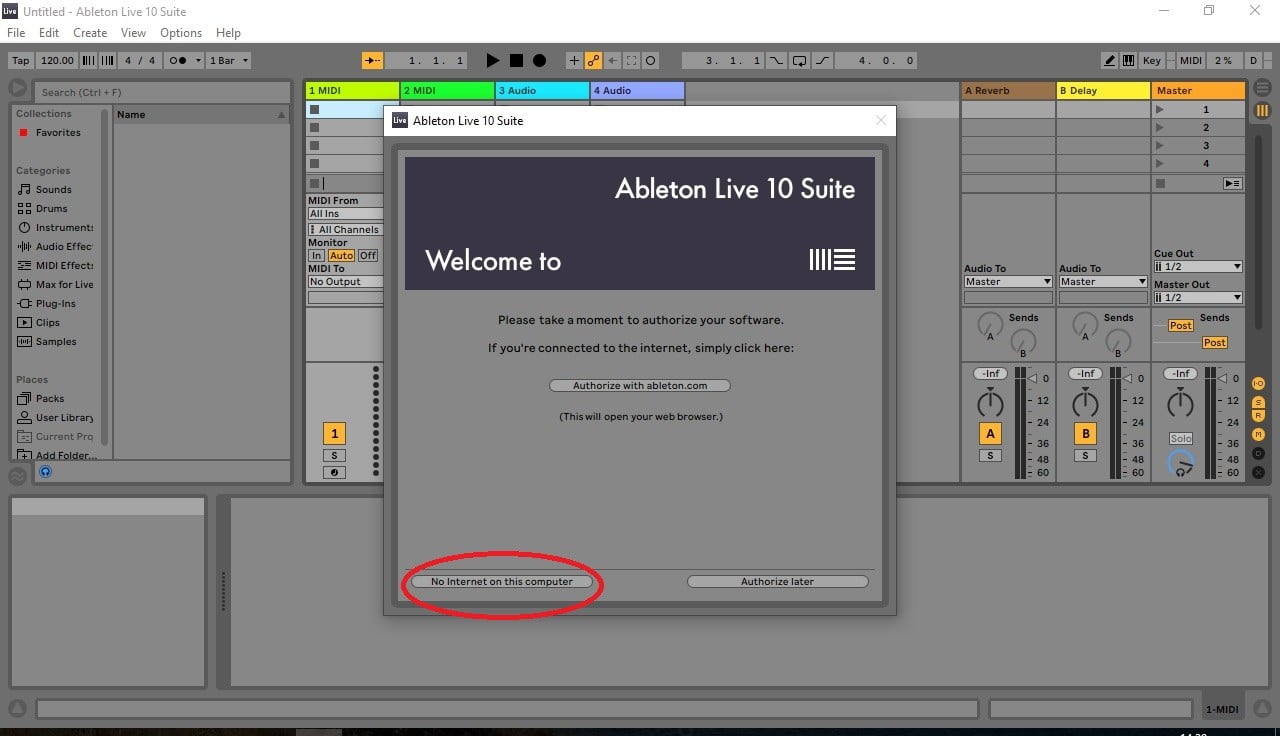 how to create authorization file ableton 10 suite mac