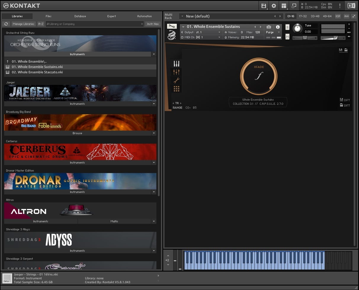 orchestral strings free kontakt library