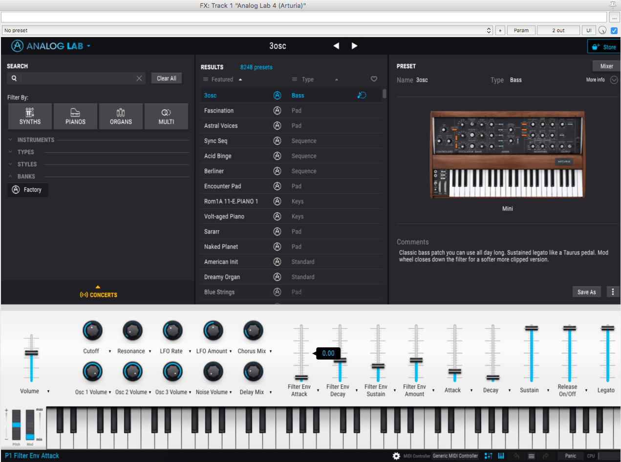 upgrade arturia analog lab lite