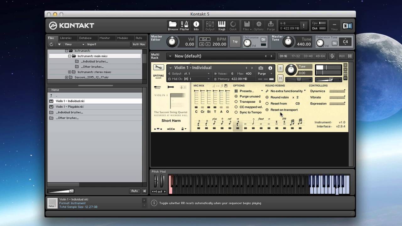 what is in kontakt factory library