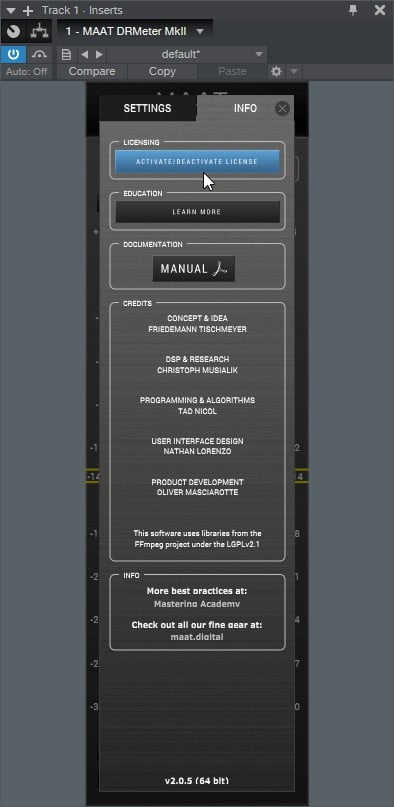 Tt dynamic range meter