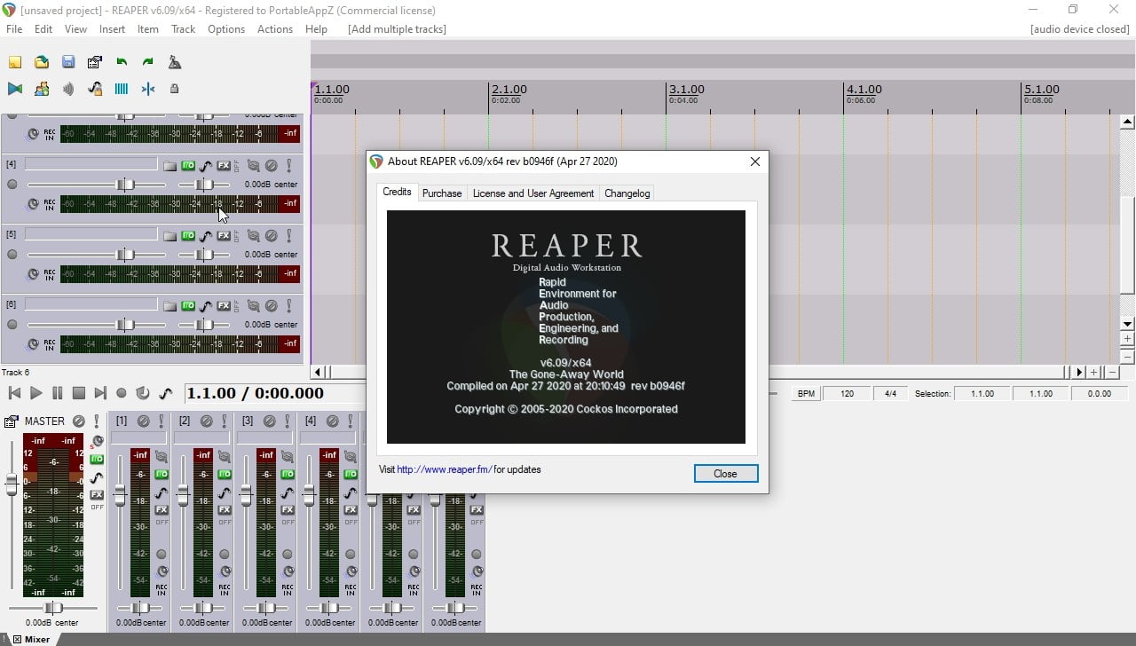 Cockos REAPER 6.82 download the new version for mac