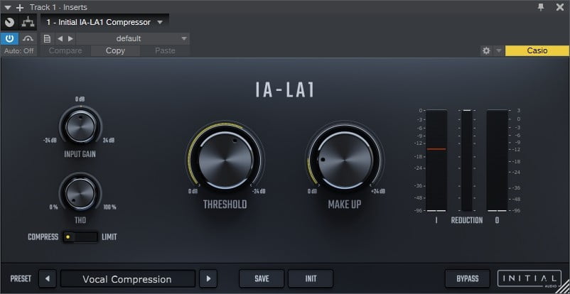 Reason vst3. Initial.Audio.IA-la1.Compressor. VCA компрессор VST. Красящий компрессор VST. VST графический компрессоры.