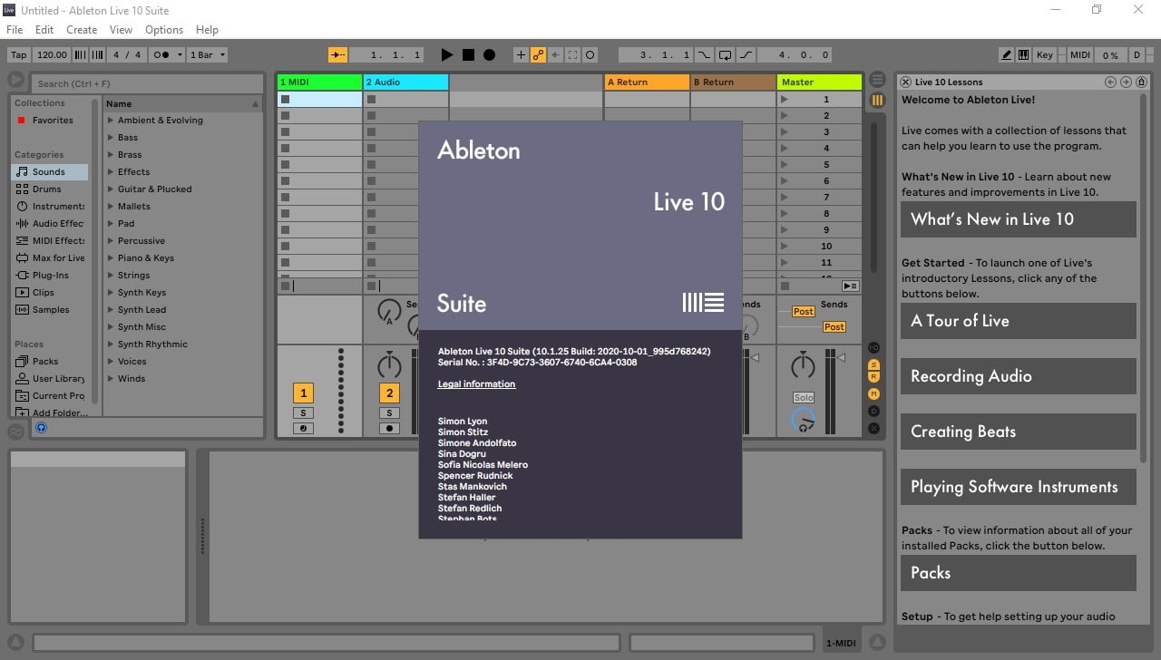 how to create authorization file ableton 10 suite mac
