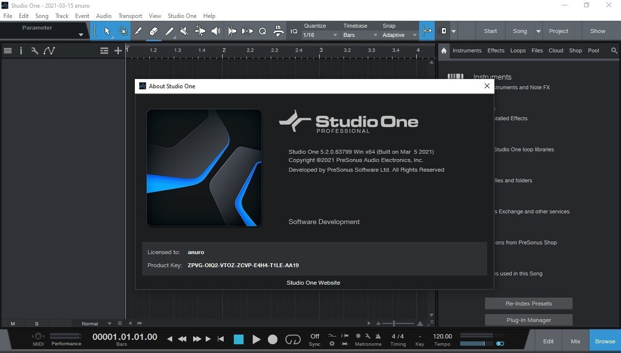 PreSonus Studio One 6 Professional 6.5.1 for android download