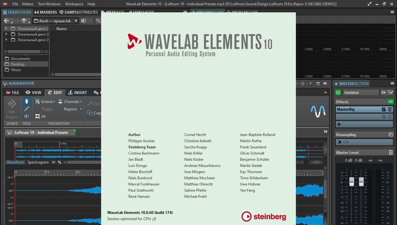 wavelab elements 8 file is damaged