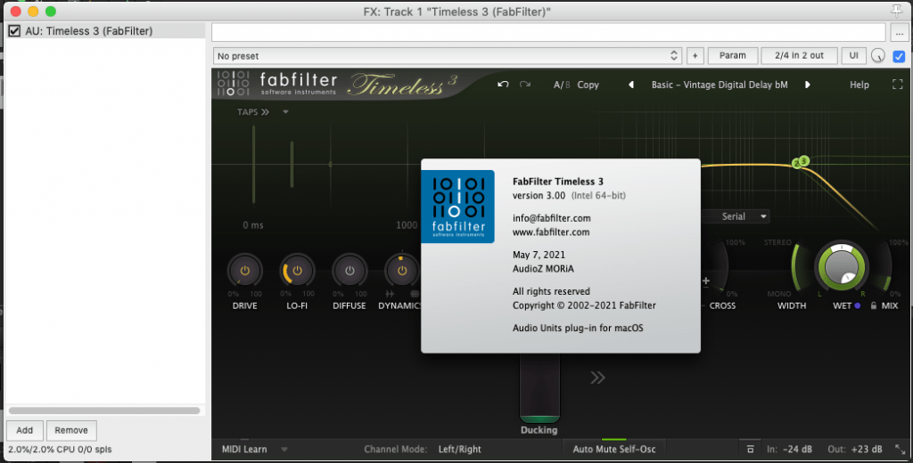 fabfilter timeless link to preset automation