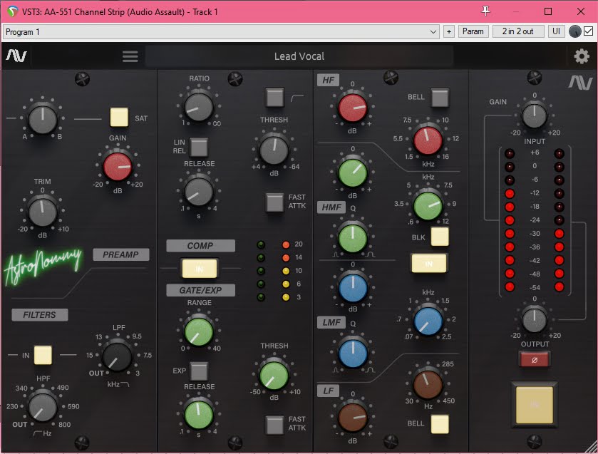 Audio Assault AA551 Channel Strip v1.01 (VST, VST3, AAX) [WiN x64