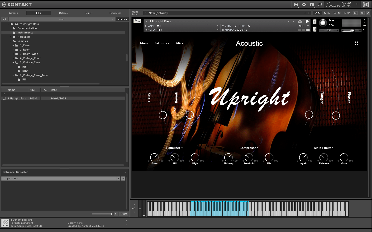 Muze Upright Bass (KONTAKT)