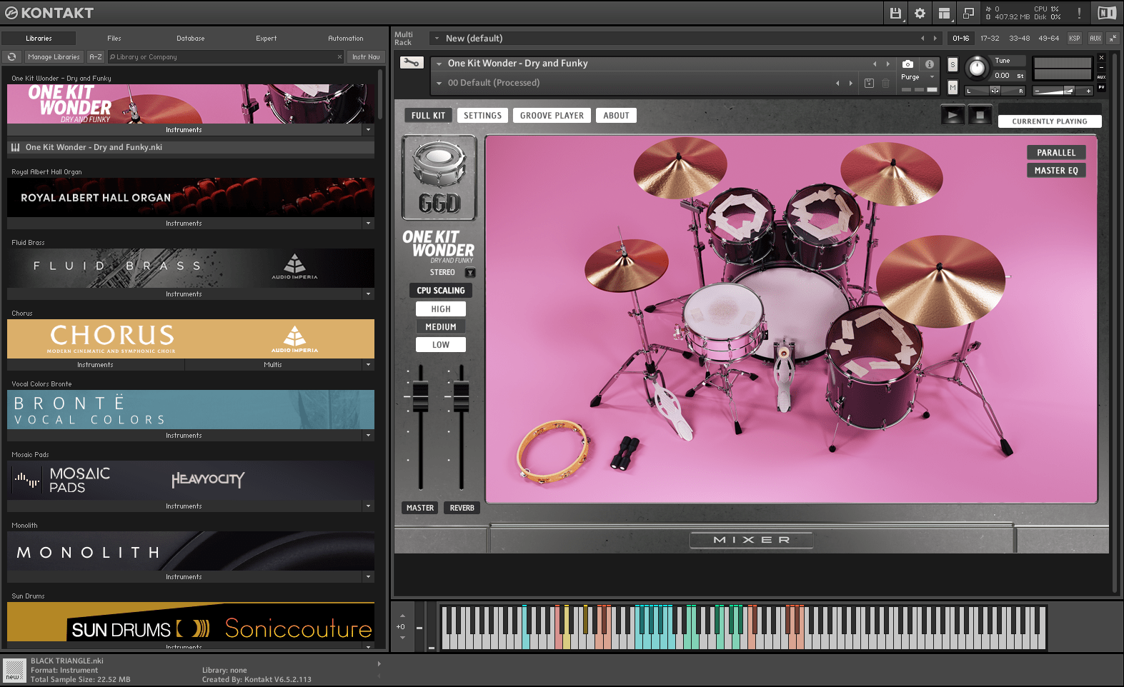 Getgood Drums One Kit Wonder Dry And Funky (KONTAKT)