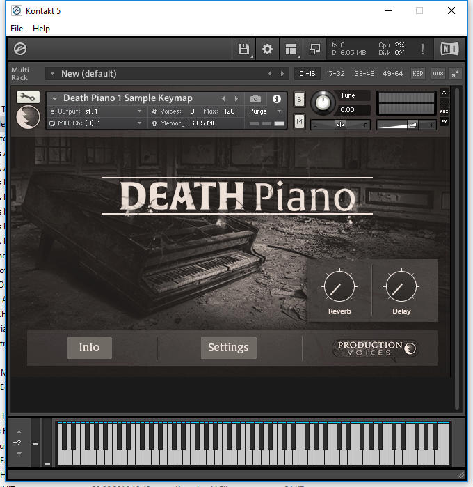 Death piano. Фортепиано Kontakt. Пианино Kontakt. Production Voices - Death Piano.