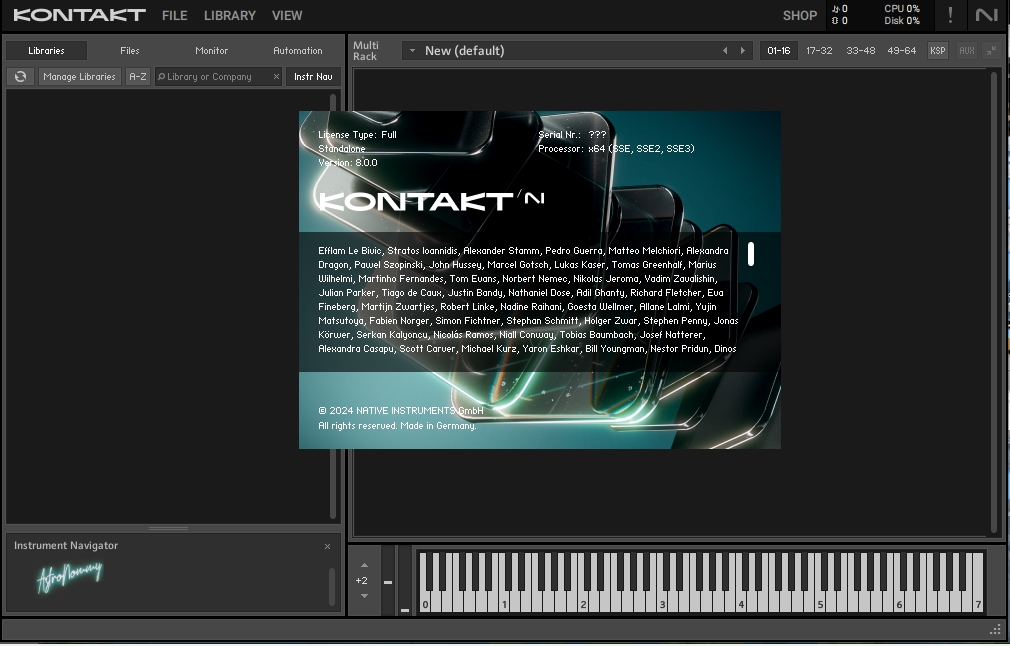 Native Instruments - Kontakt 8 v8.0.0 - Bobdule (STANDALONE